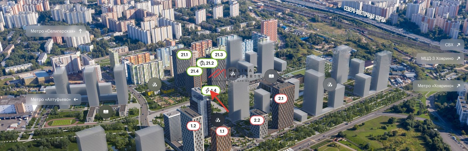 Аренда торгового помещения в ЖК "Бусиновский парк"