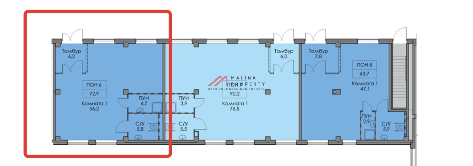 Аренда торгового помещения в ЖК "Бусиновский парк"