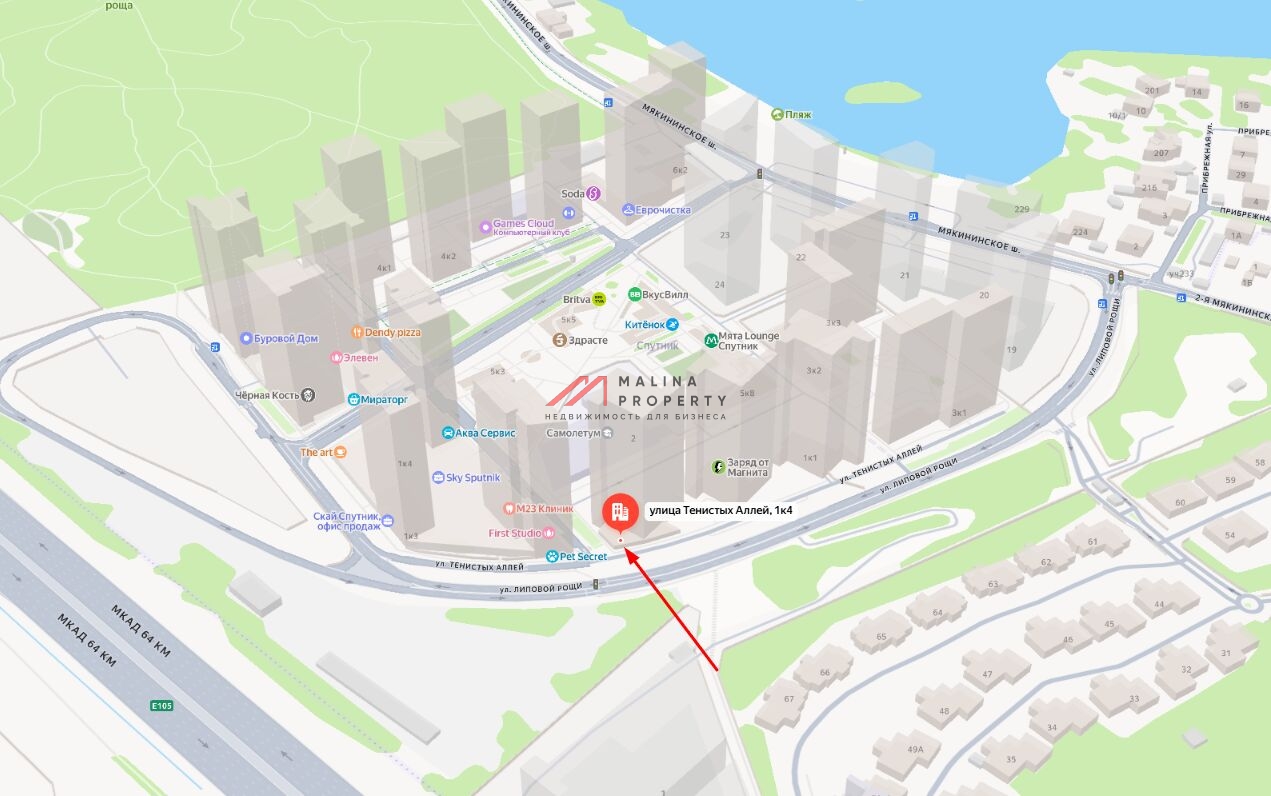 Продажа помещения на въезде в ЖК "Спутник"