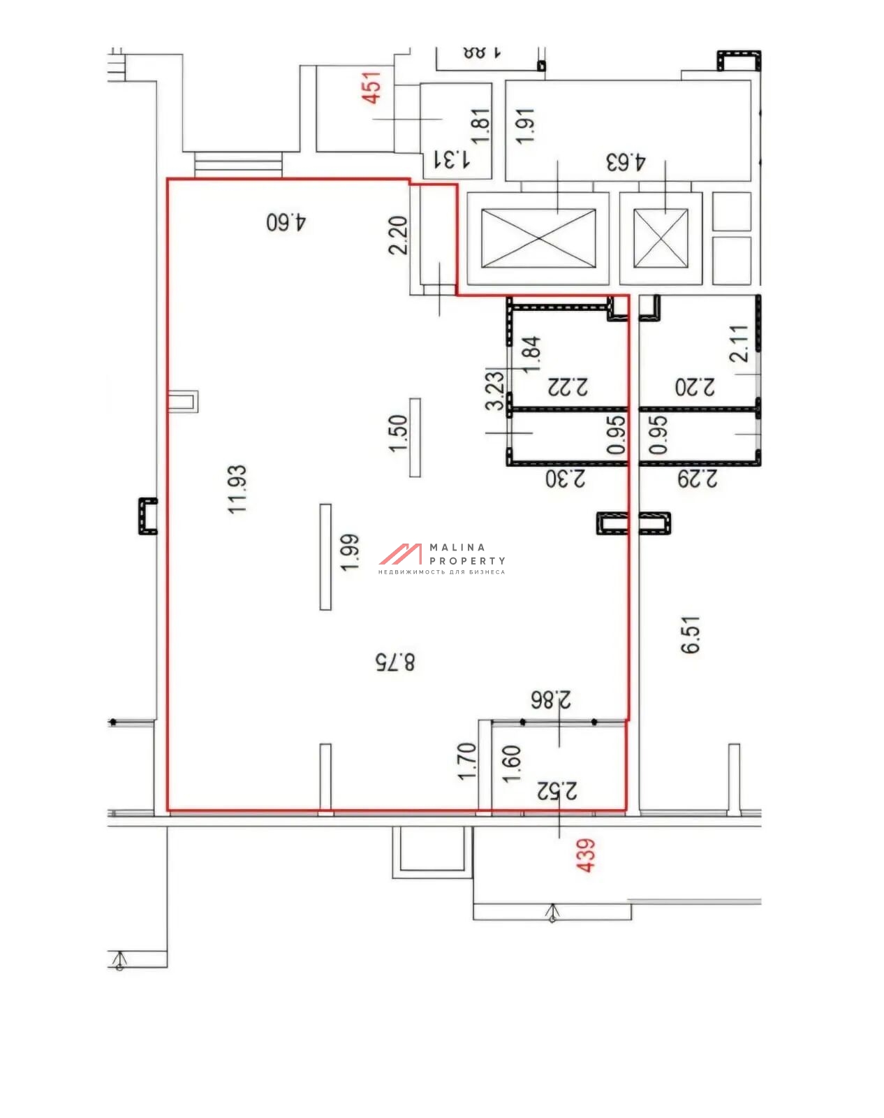 Продажа помещения с сетевым арендатором медцентр "GoldenMed"