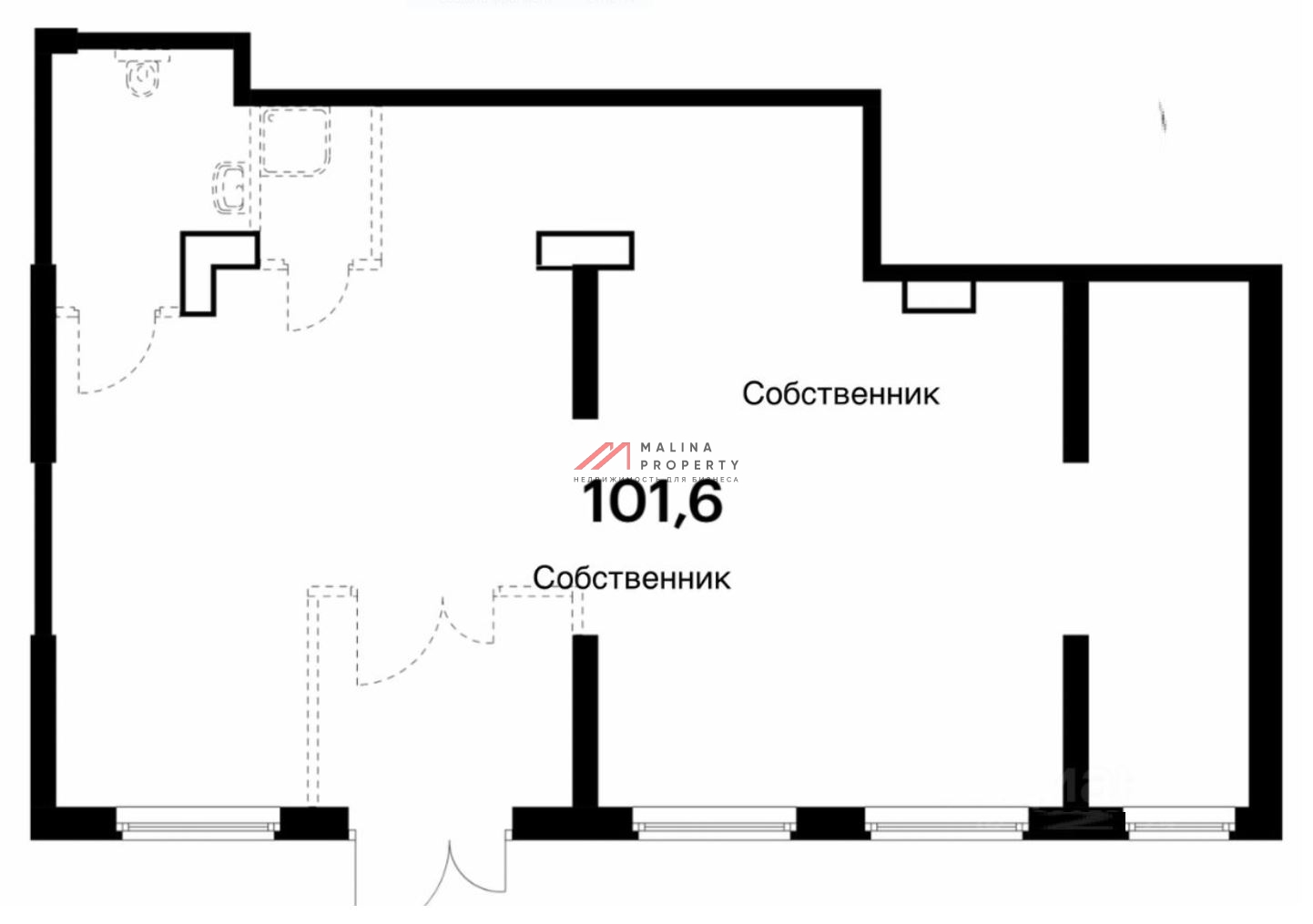 Продажа торгового помещения в ЖК "Амурский парк"