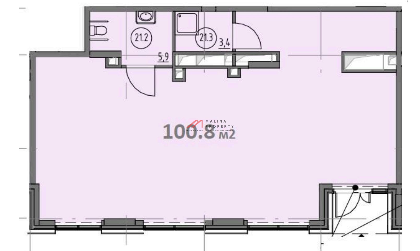 Продажа помещения в жилом комплексе Shagal