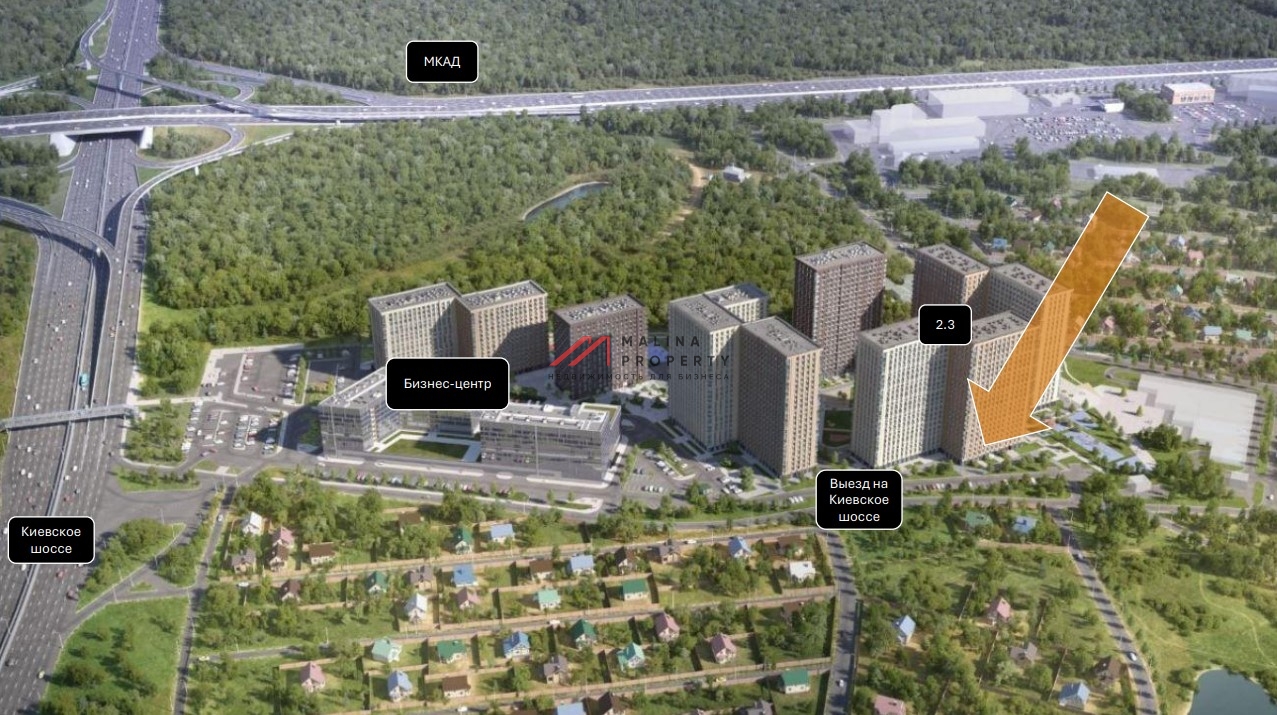 Аренда торгового помещения в ЖК "Тропарево парк" 