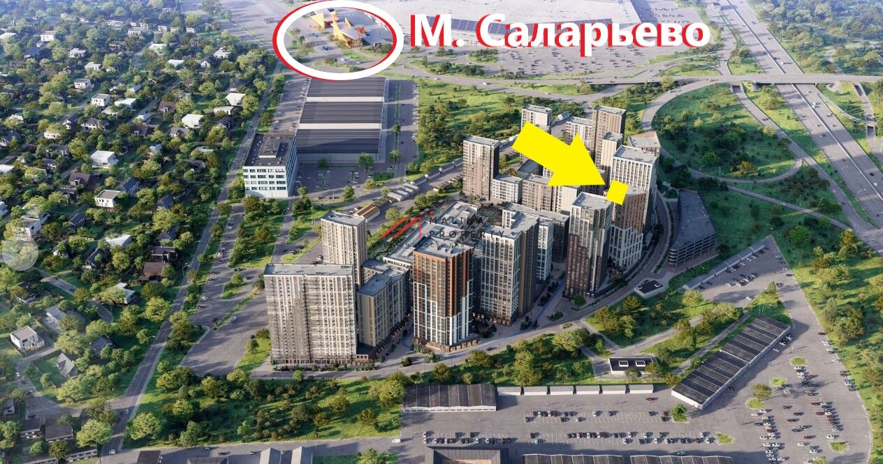 Аренда торгового помещения рядом с супермаркетом в ЖК 1-й Саларьевскй