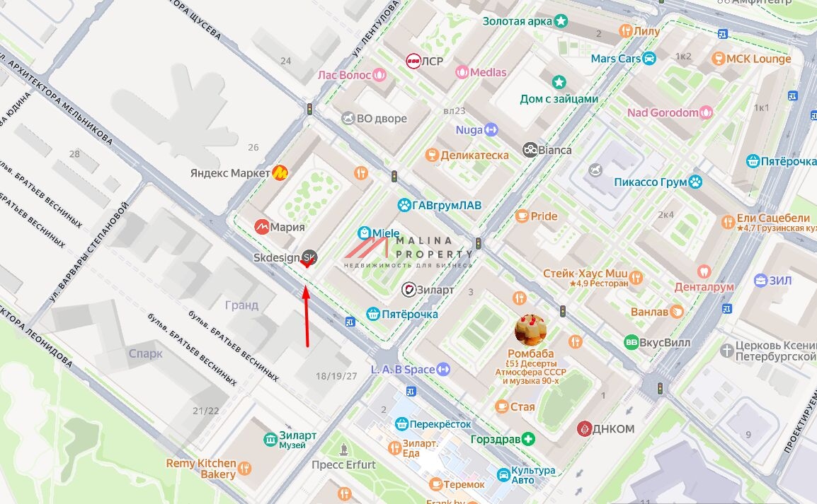 Продажа коммерческого помещения в ЖК Зиларт