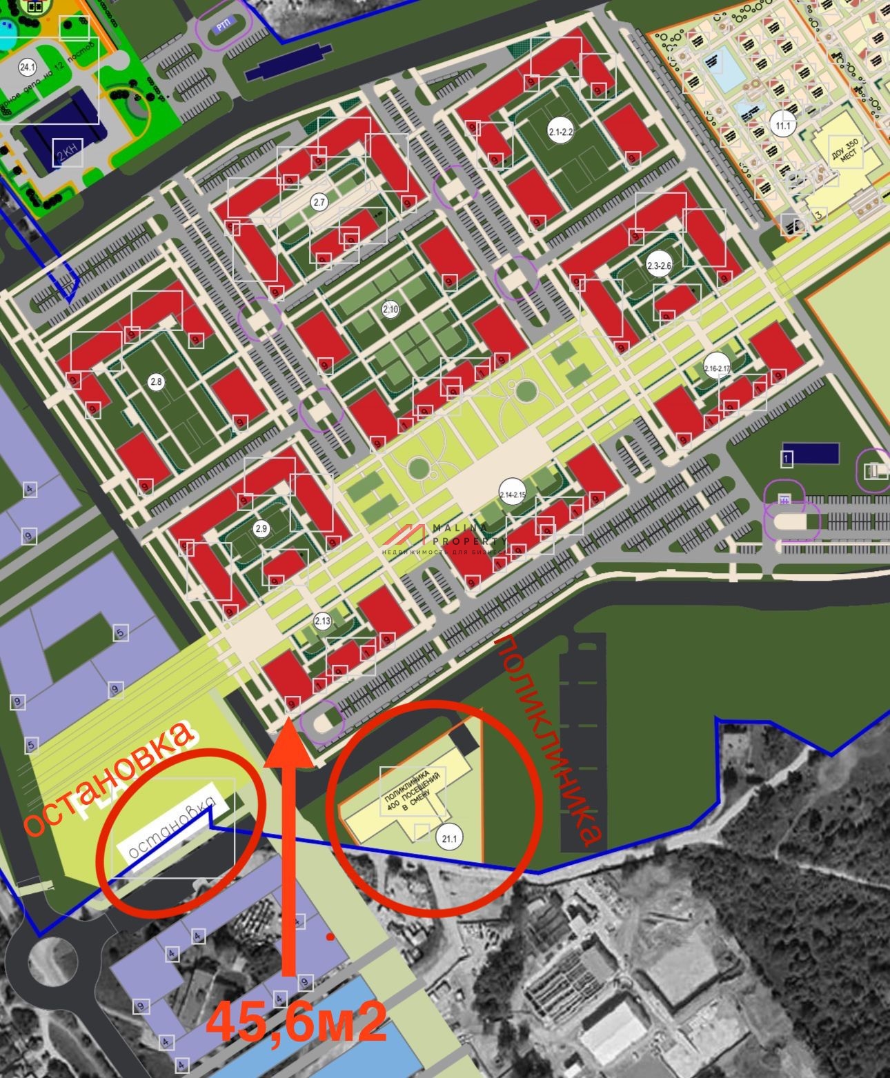 Аренда торгового помещения в ЖК "Ильинские луга"
