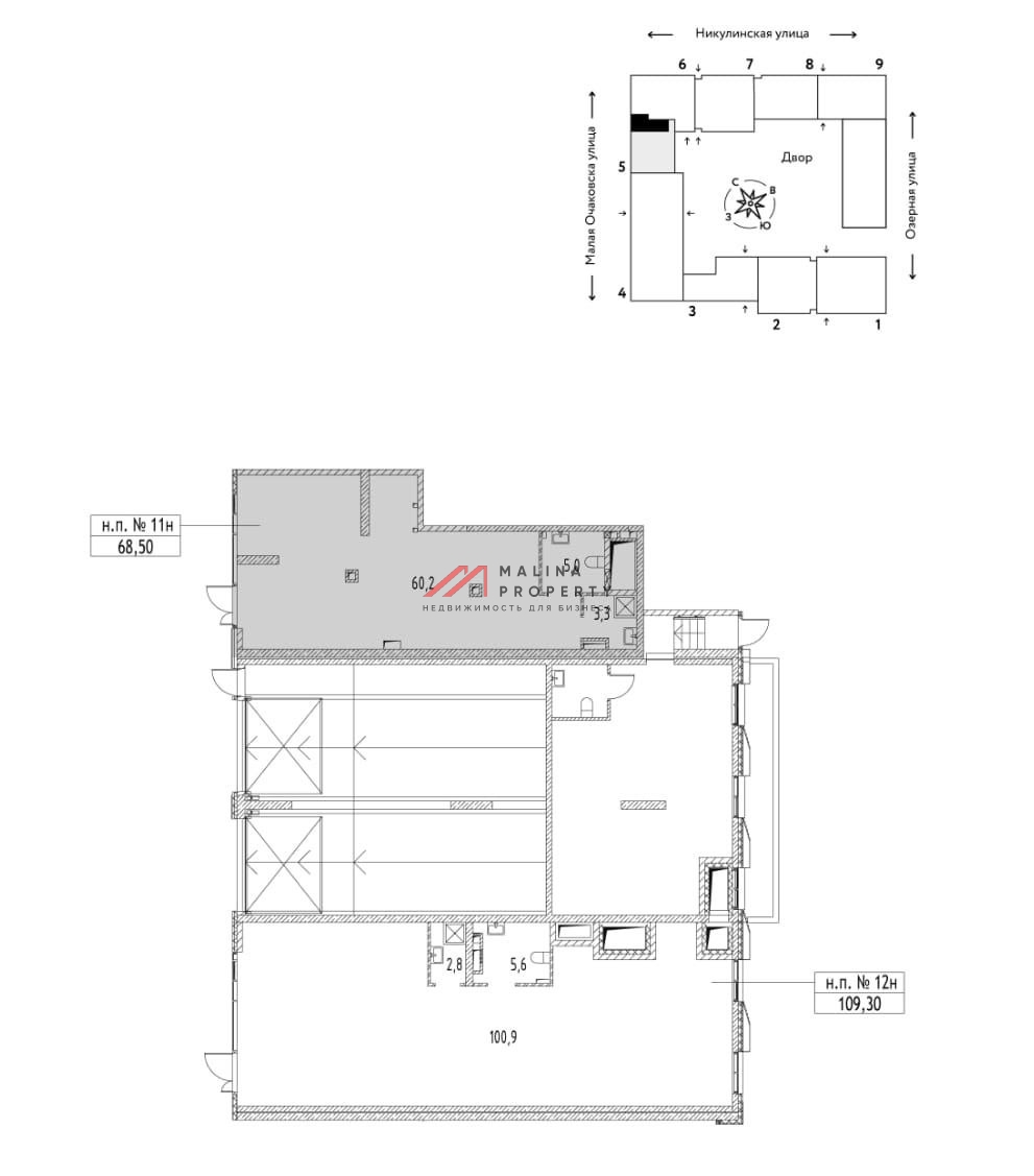 Продажа торгового помещения в ЖК Страна Озерная
