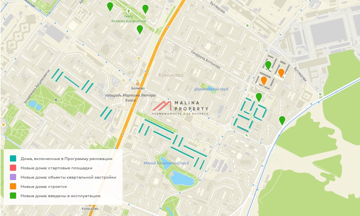 Аренда торгового помещения в Беляево 