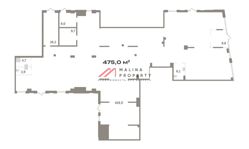 Продажа торгового помещения под супермаркет в ЖК "Квартал Герцена" 