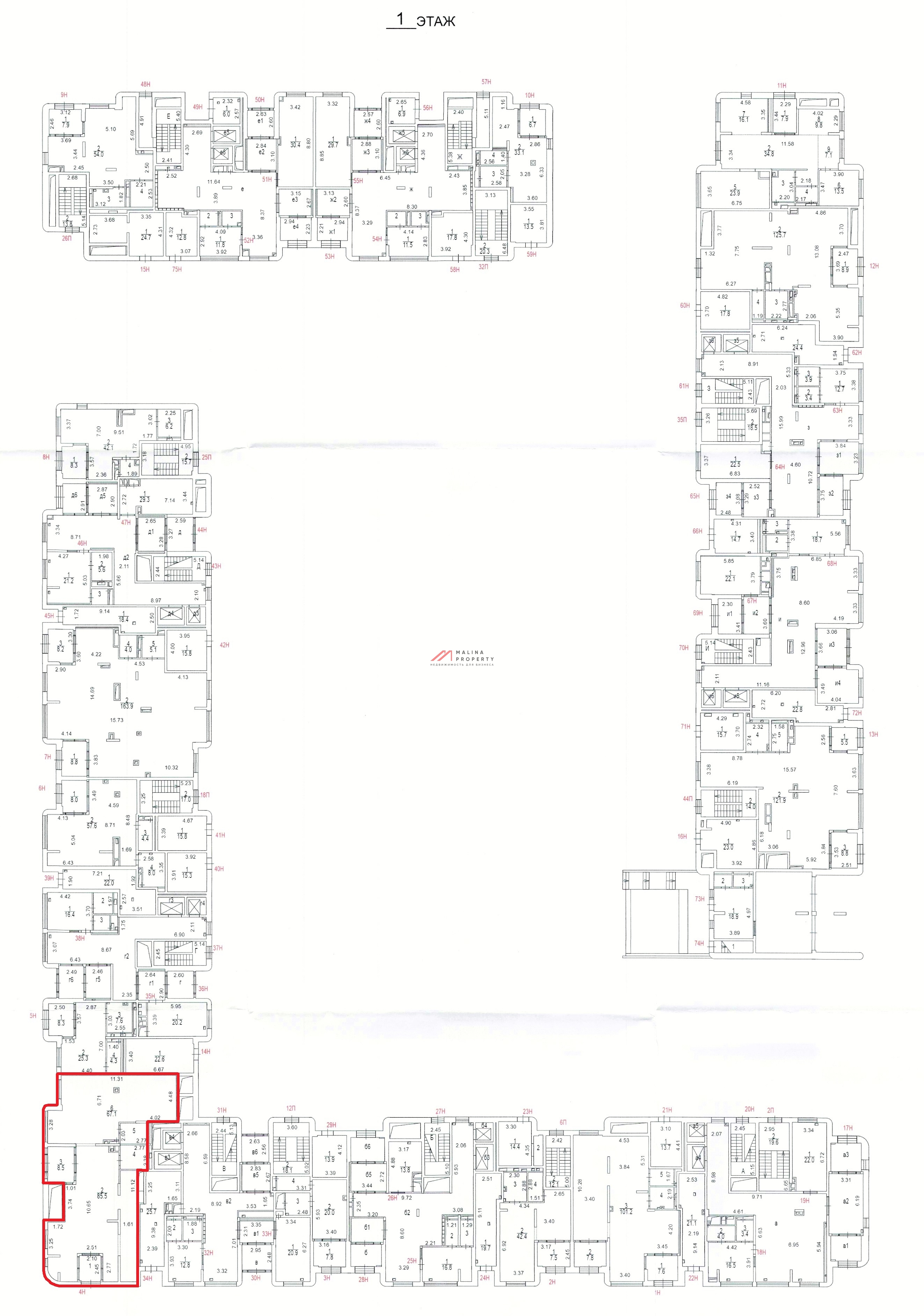 Аренда торгового помещения в новом доме