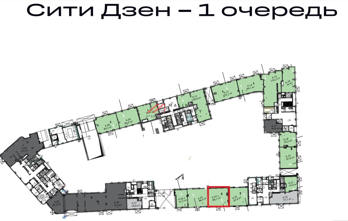 Продажа торгового помещения в ЖК Ситидзен