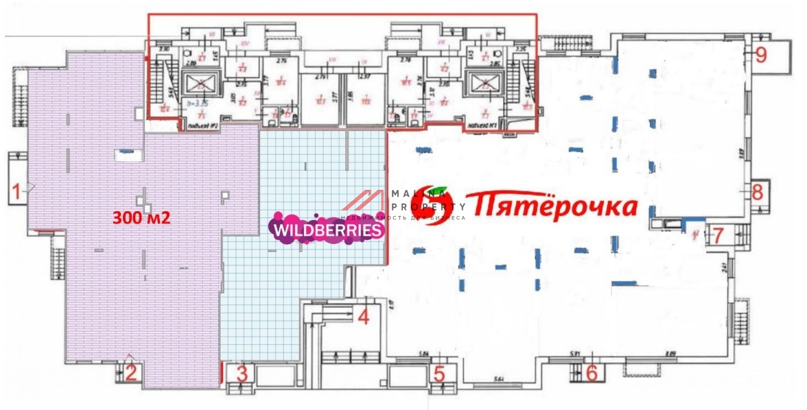 Продажа помещения с якорным арендатором Пятерочка