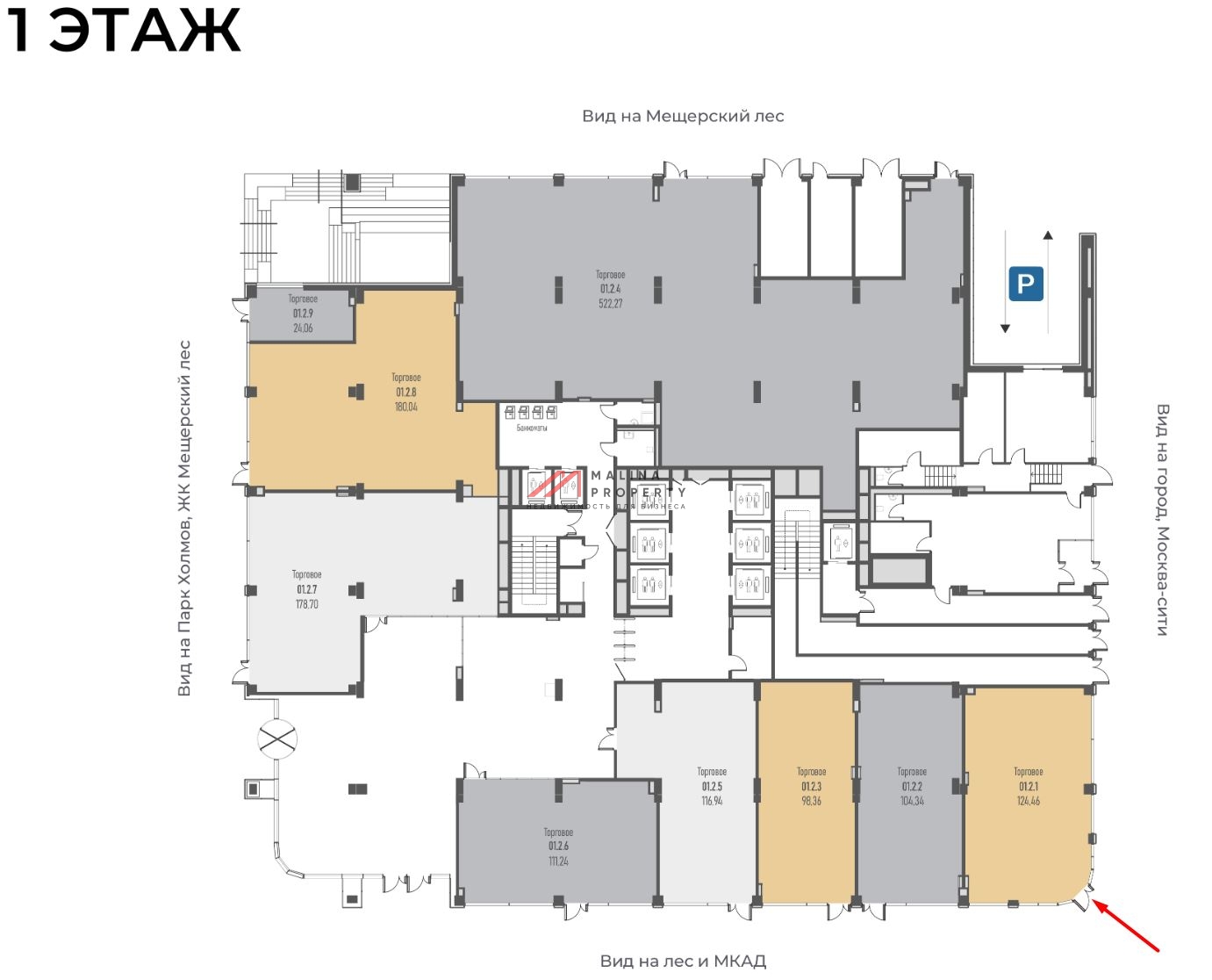 Продажа торгового помещения в БЦ «Mount»