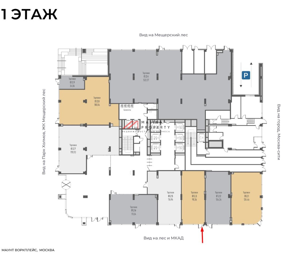 Продажа торгового помещения в БЦ «Mount»
