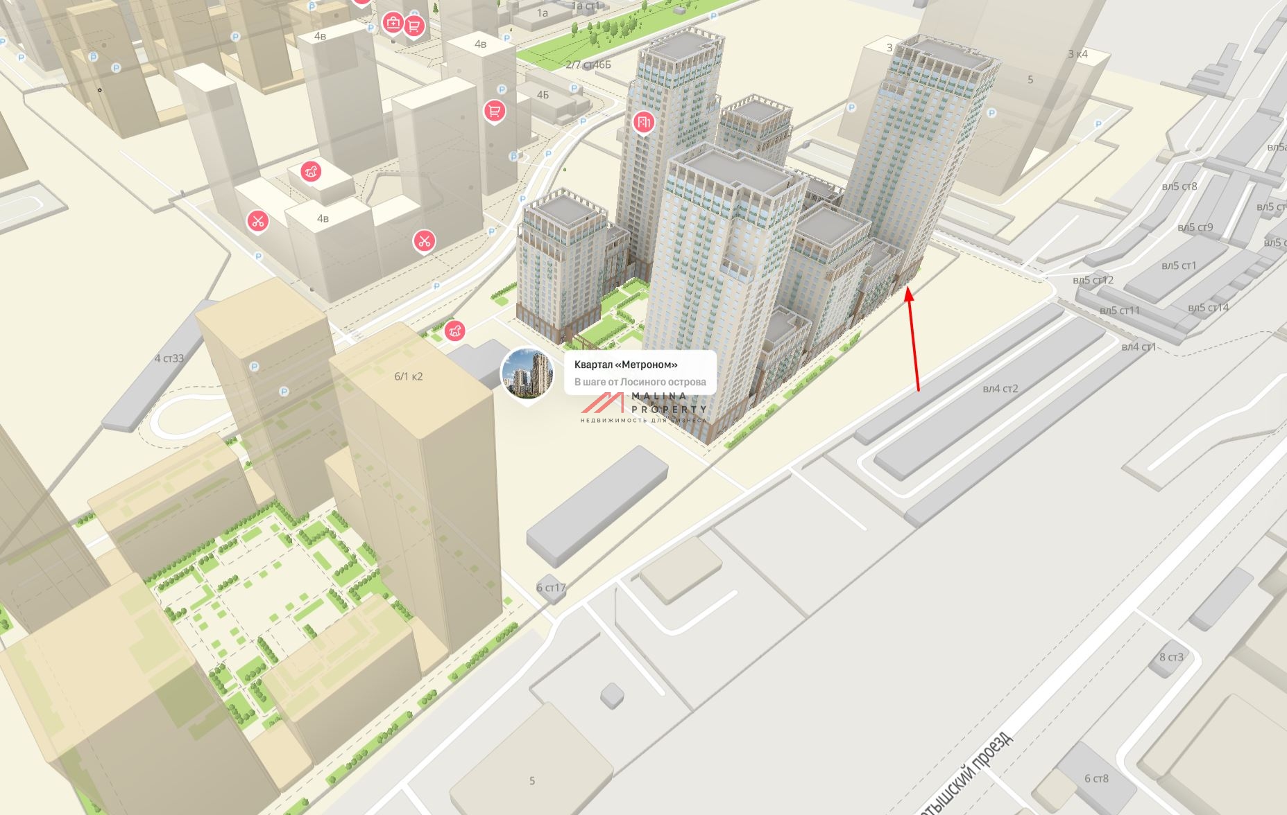 Аренда торгового помещения в ЖК «Квартал Метроном»