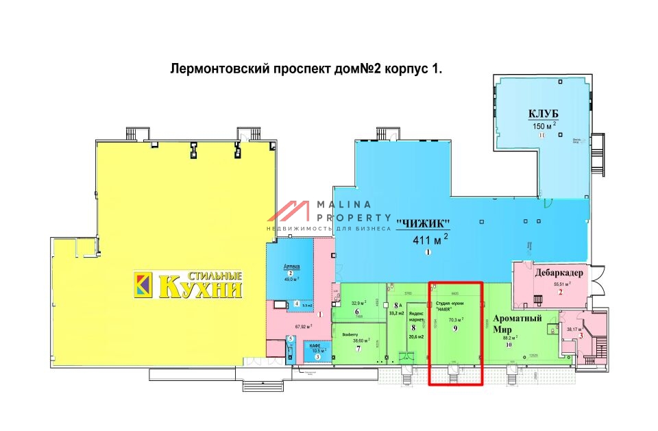 Продажа торгового помещения с арендатором 