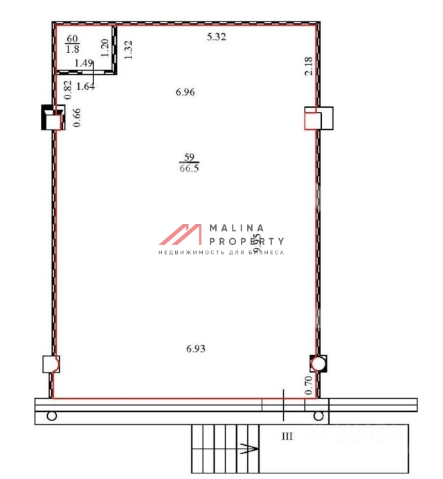 Продажа торгового помещения с арендатором 