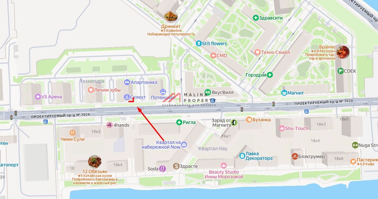 Аренда помещения в жилом комплексе Техно парк