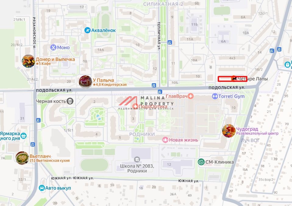 Продажа торгового здания с сетевыми арендаторами в Подольске