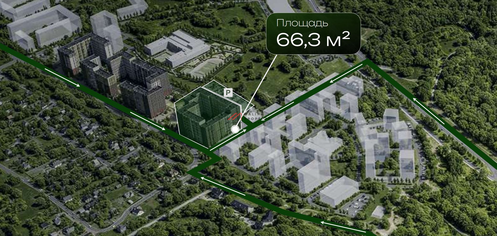 Продажа помещения с арендатором в ЖК "Цветочные поляны"