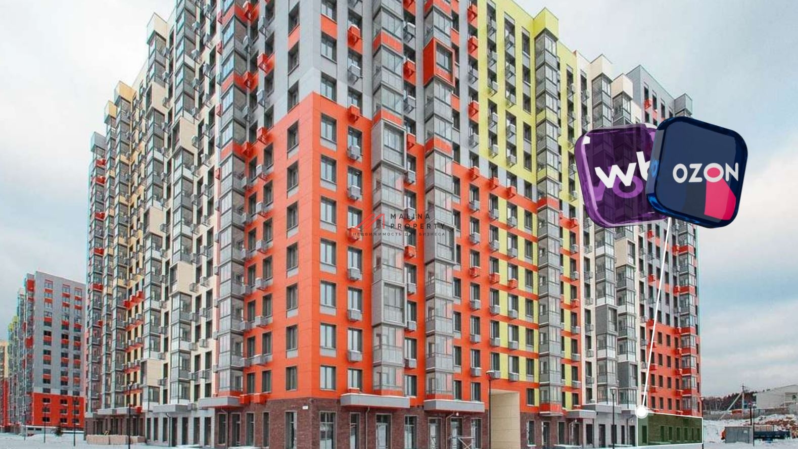 Продажа помещения с арендаторами в ЖК Цветочные Поляны Экопарк