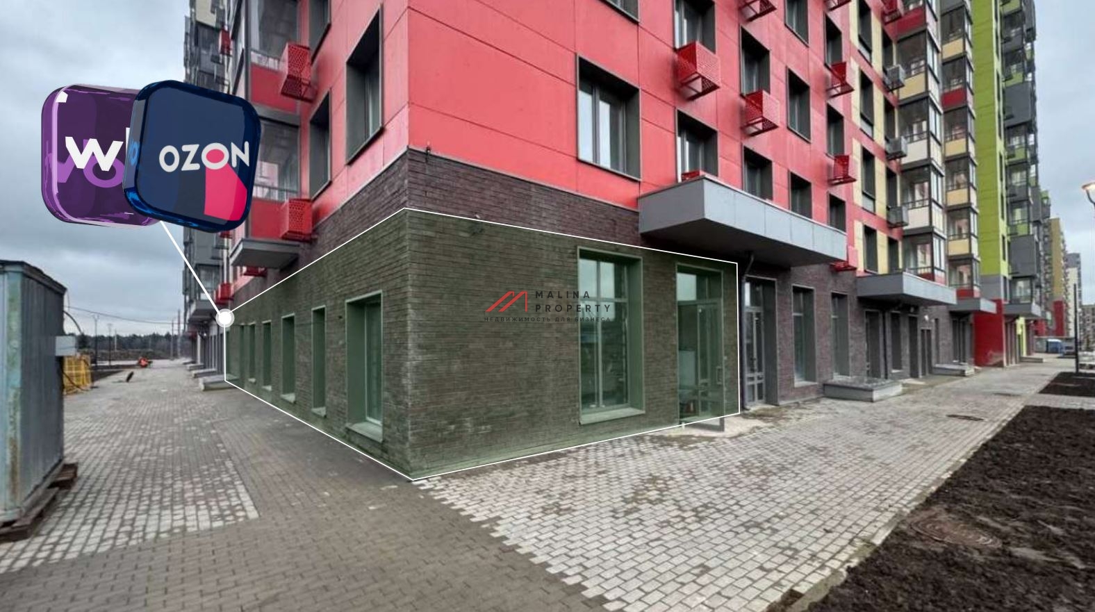 Продажа помещения с арендаторами в ЖК Цветочные Поляны Экопарк