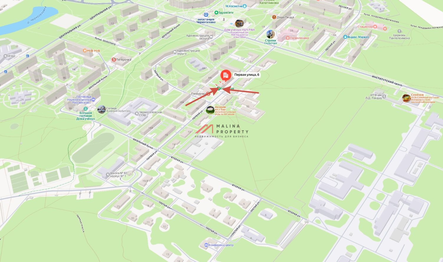 Продажа помещения с арендаторами в Черноголовке 