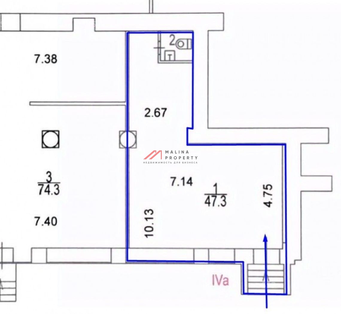 Продажа помещения с арендатором у метро Красносельская