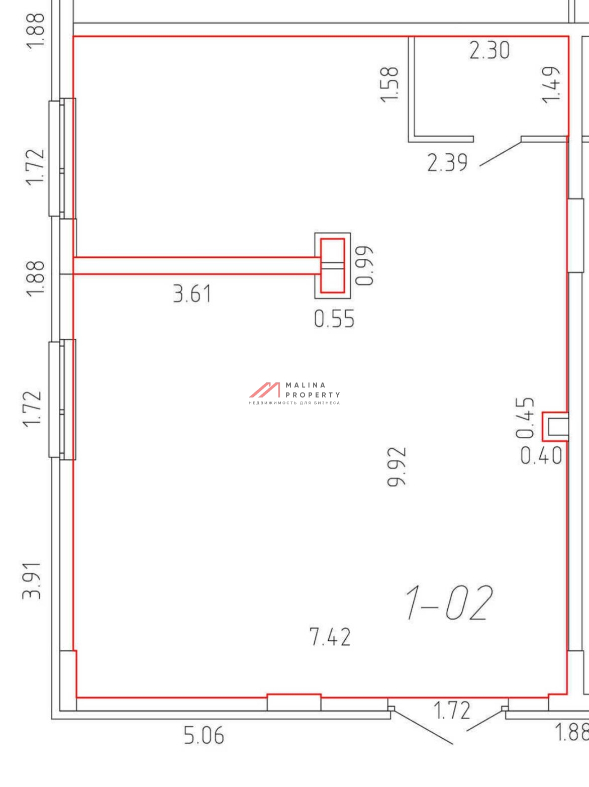 Продажа торгового помещения в ЖК "Гармония парк" 