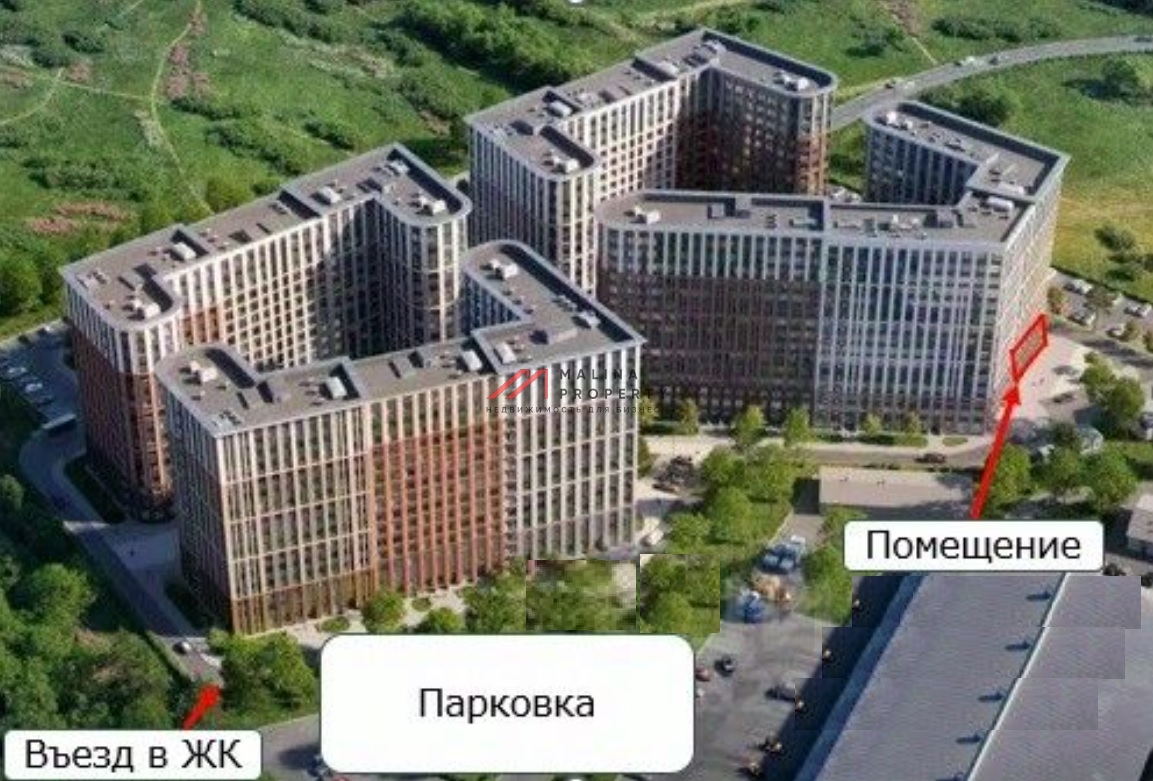 Аренда углового помещения в ЖК "Движение Говорово"