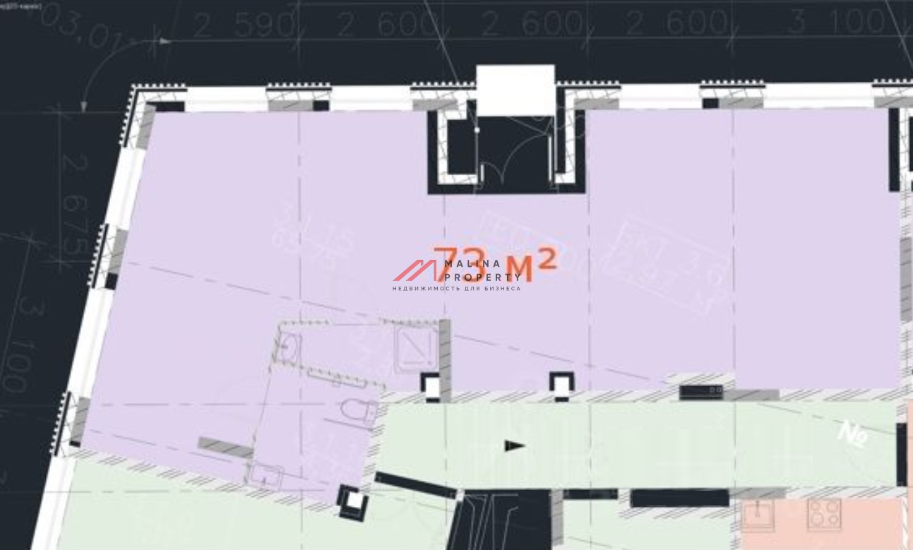 Аренда углового помещения в ЖК "Движение Говорово"