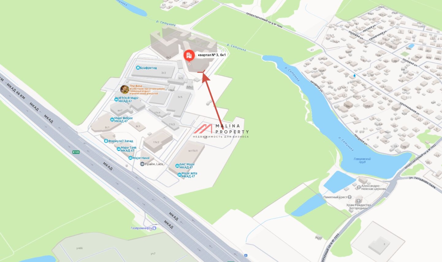 Аренда углового помещения в ЖК "Движение Говорово"