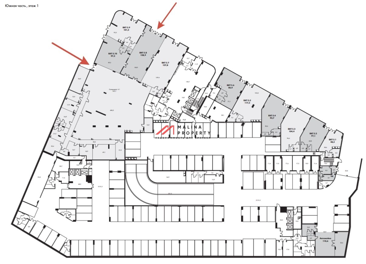 Продажа торгового помещения под супермаркет 