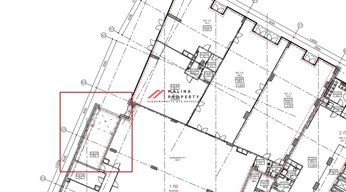 Продажа торгового помещения под супермаркет 