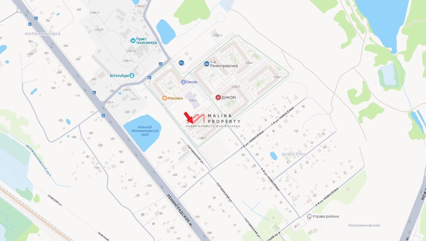 Продажа помещения в ЖК 1й Ленинградский