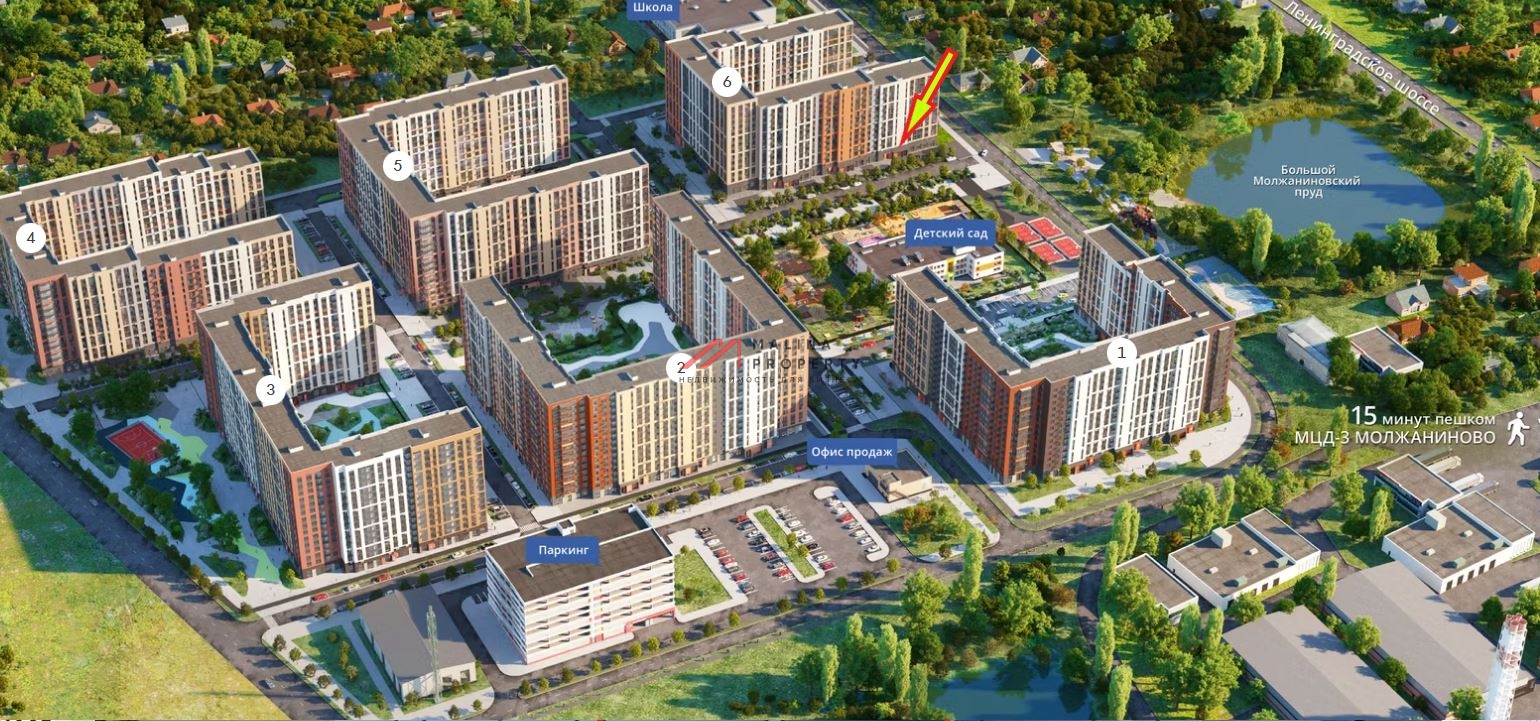 Продажа помещения в ЖК 1й Ленинградский