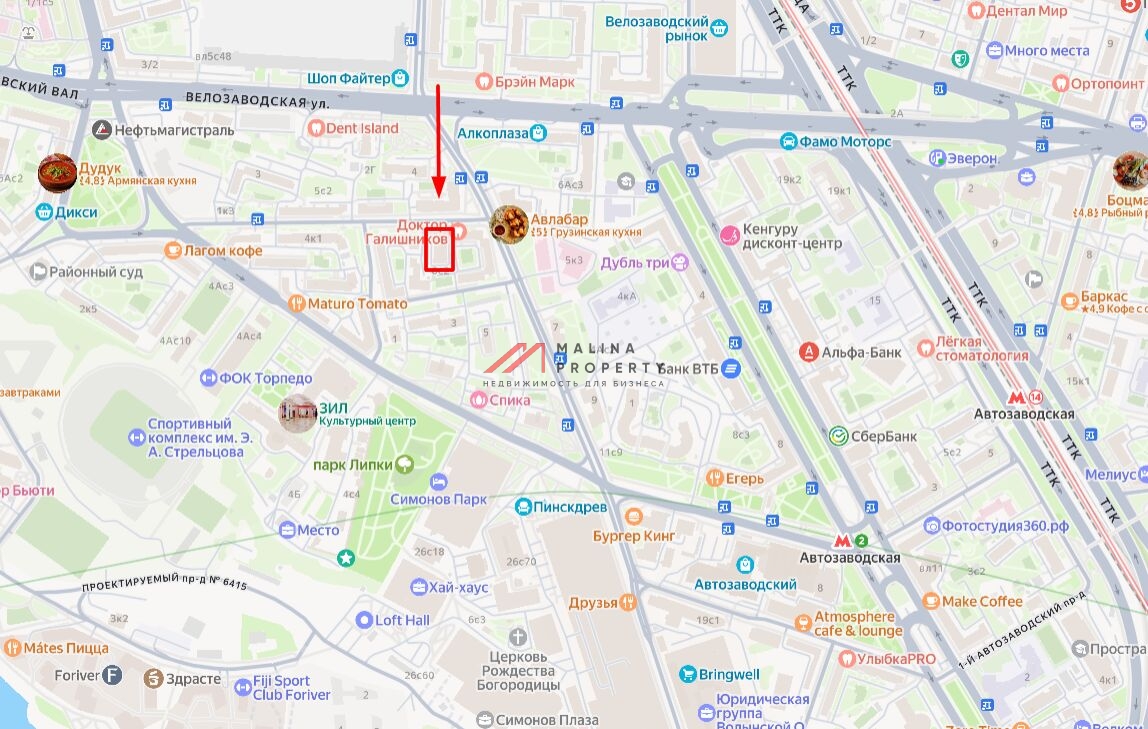 Продажа здания рядом с метро Автозаводская