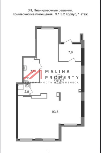 Продажа помещения в жилом комплексе Заречье парк
