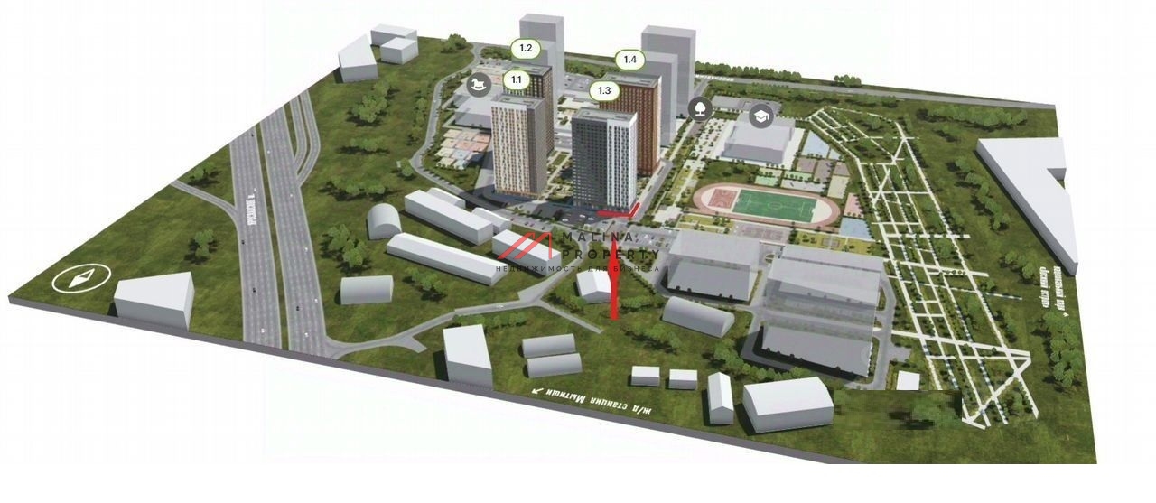 Аренда торгового помещения в ЖК "Ярославский квартал" 