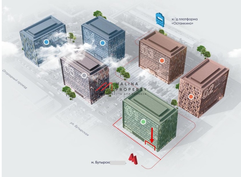 Аренда помещения под общепит в бизнес парке "Останкино"