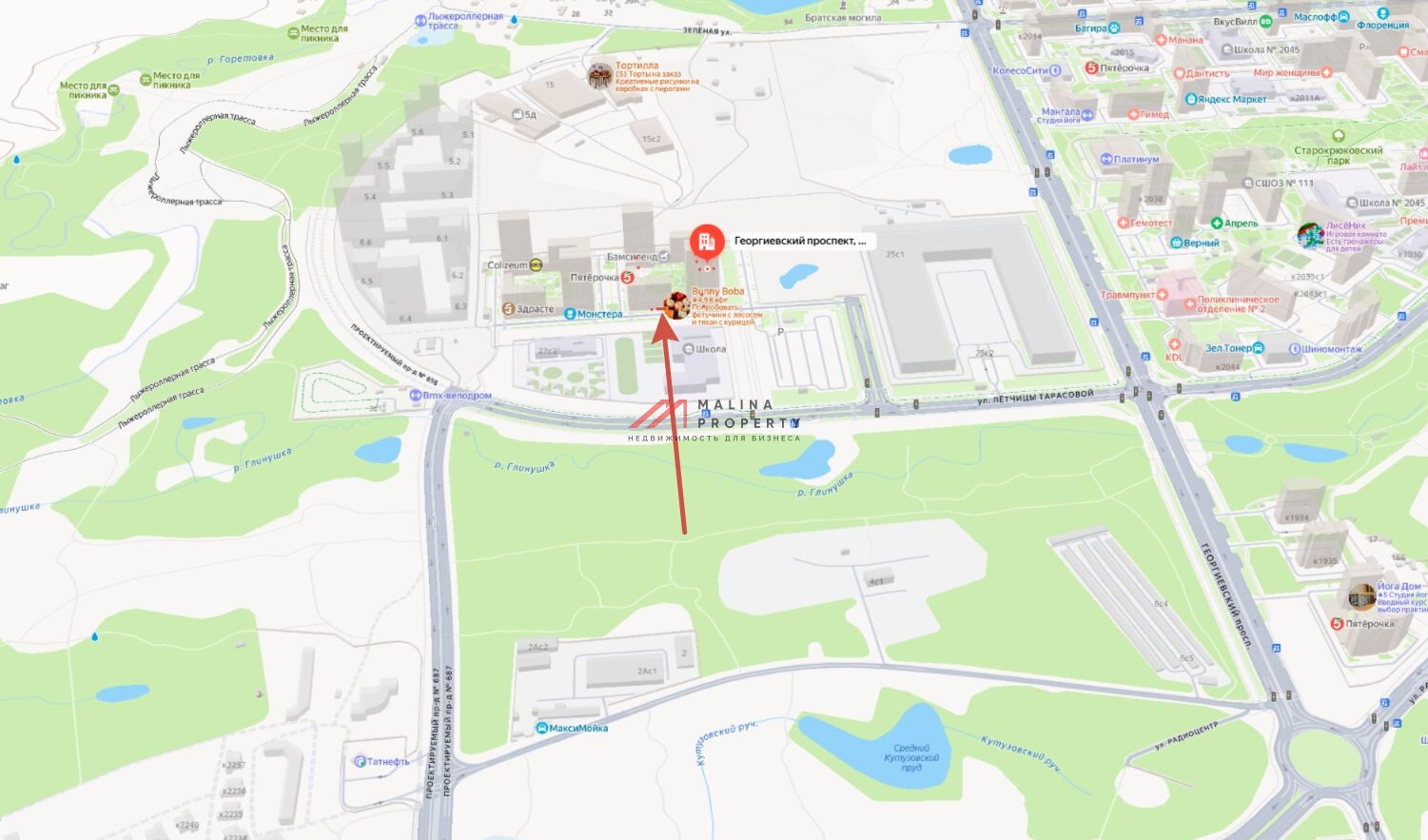 Продажа торгового помещения в ЖК "Зелёный парк" 