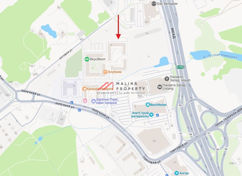 Продажа помещения в жилом комплексе Заречье парк