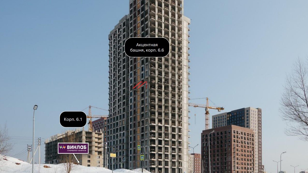 Продажа помещения с арендатором "Винлаб" в ЖК "Зелёный парк" 