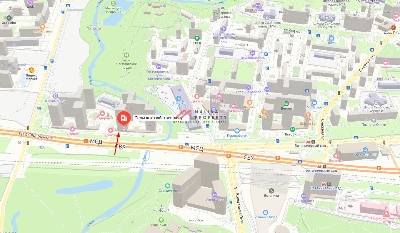 Аренда помещения в жилом комплексе LIfe-Ботанический сад