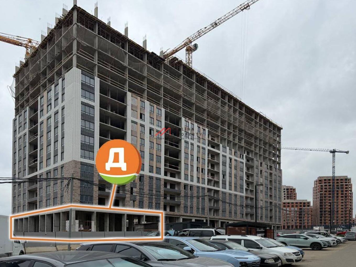 Продажа помещения с супермаркетом Дикси в ЖК "1-й Донской" 