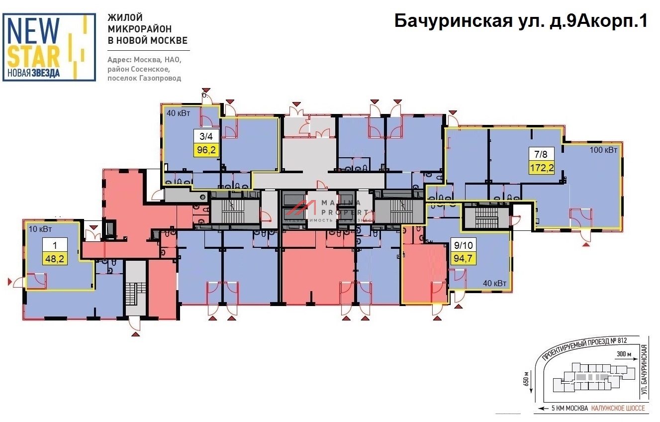 Продажа помещения с арендатором в Коммунарке