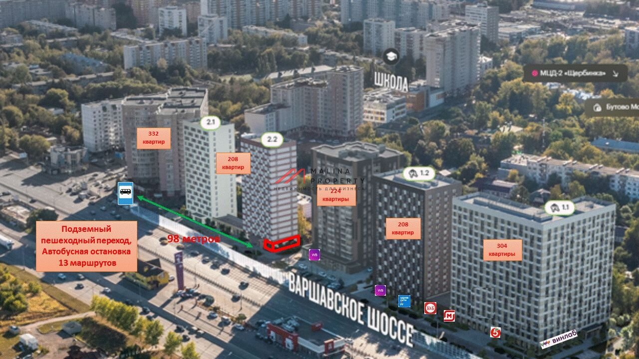 Аренда торгового помещения в ЖК "Юнино"