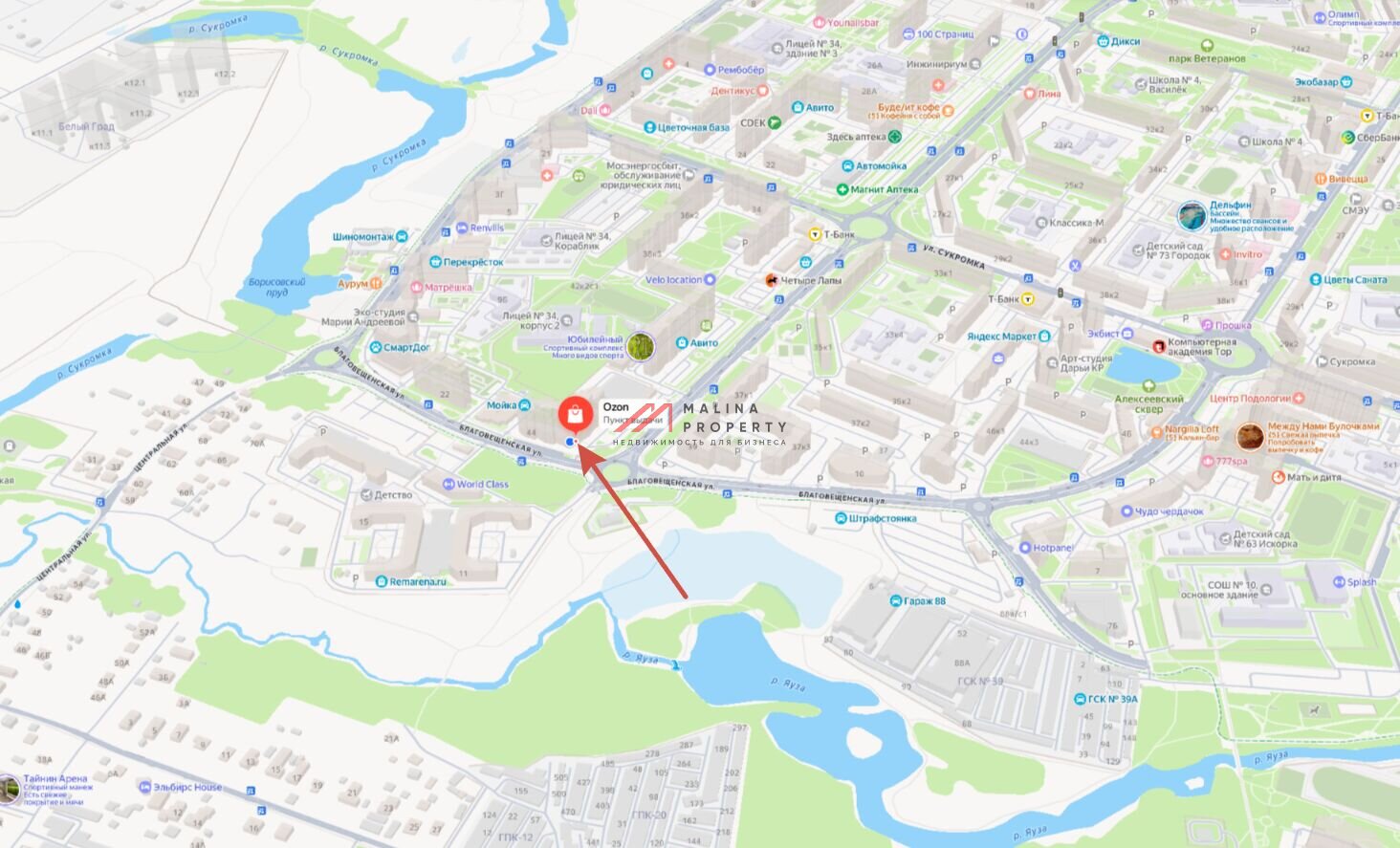 Продажа коммерческого помещения с арендатором Ozon