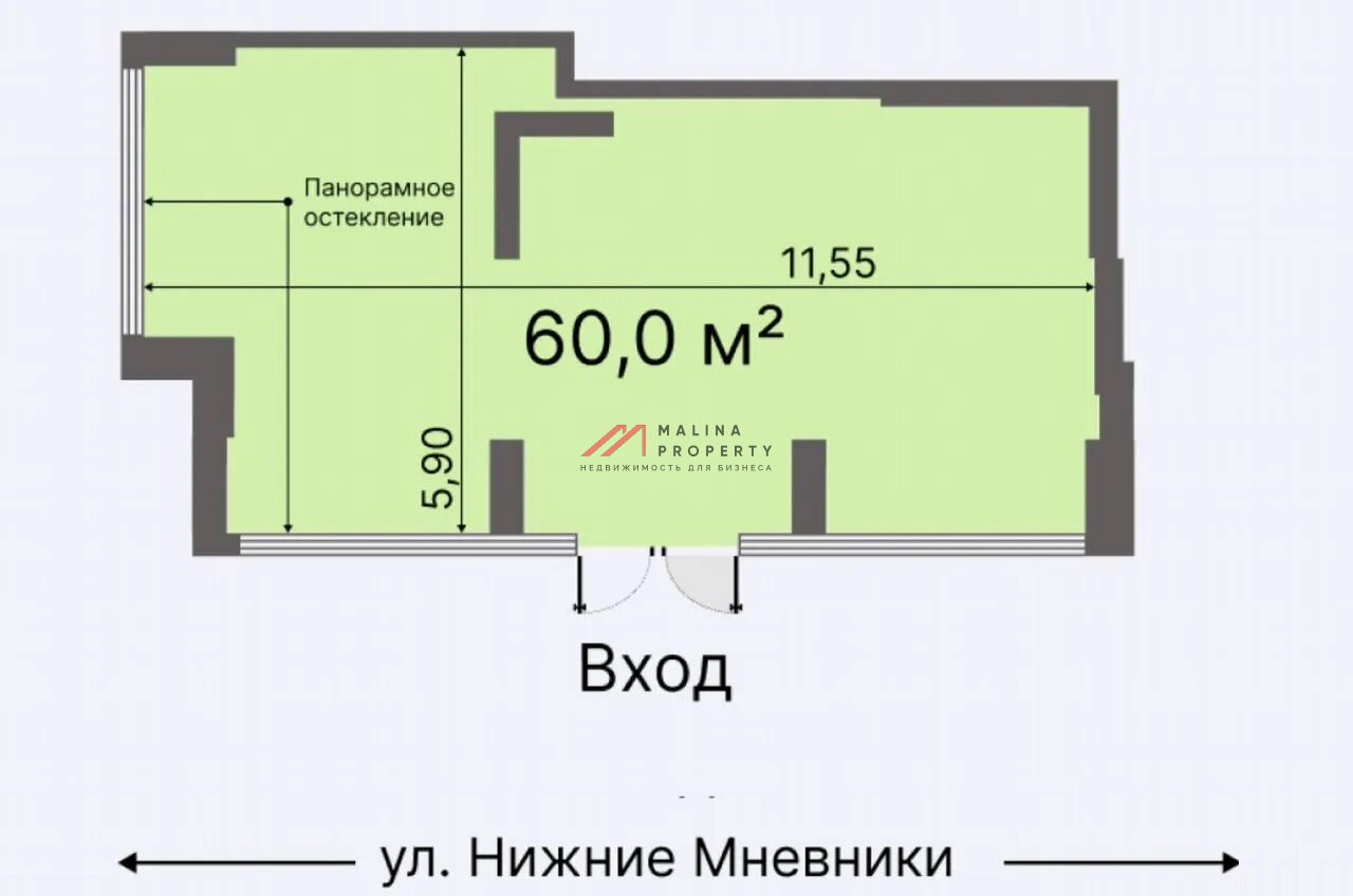 Аренда торгового помещения в ЖК "Остров" 