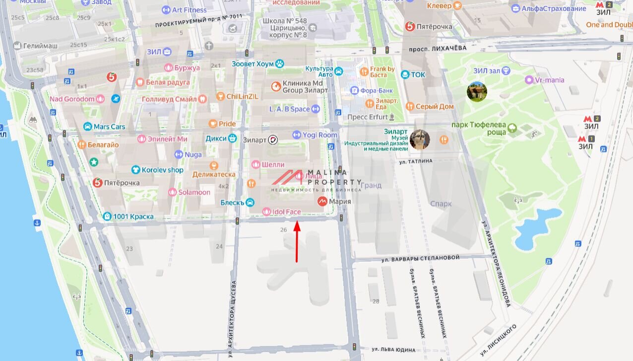 Аренда коммерческого помещения в ЖК Зиларт